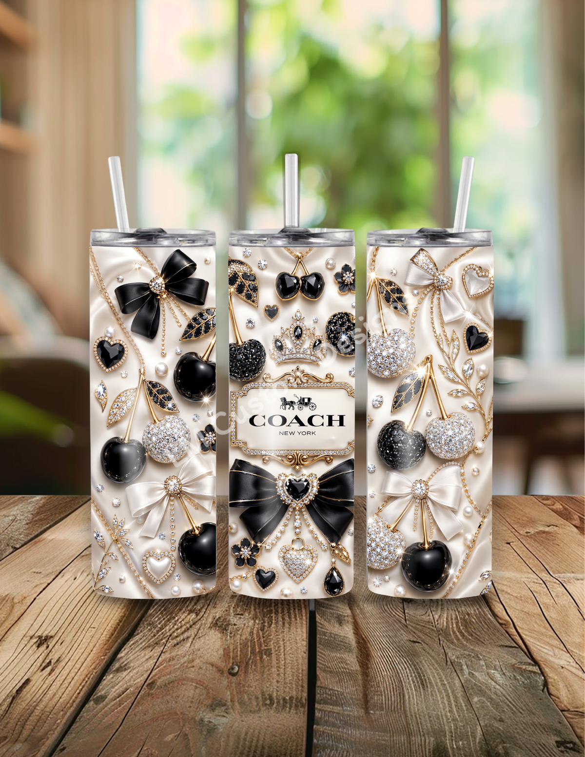 Coach Black & Silver