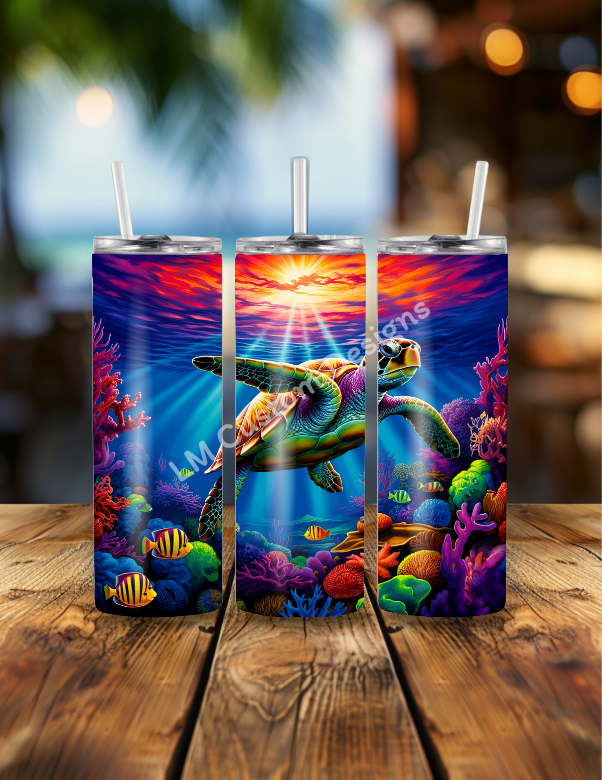 Colorful Sea Turtle