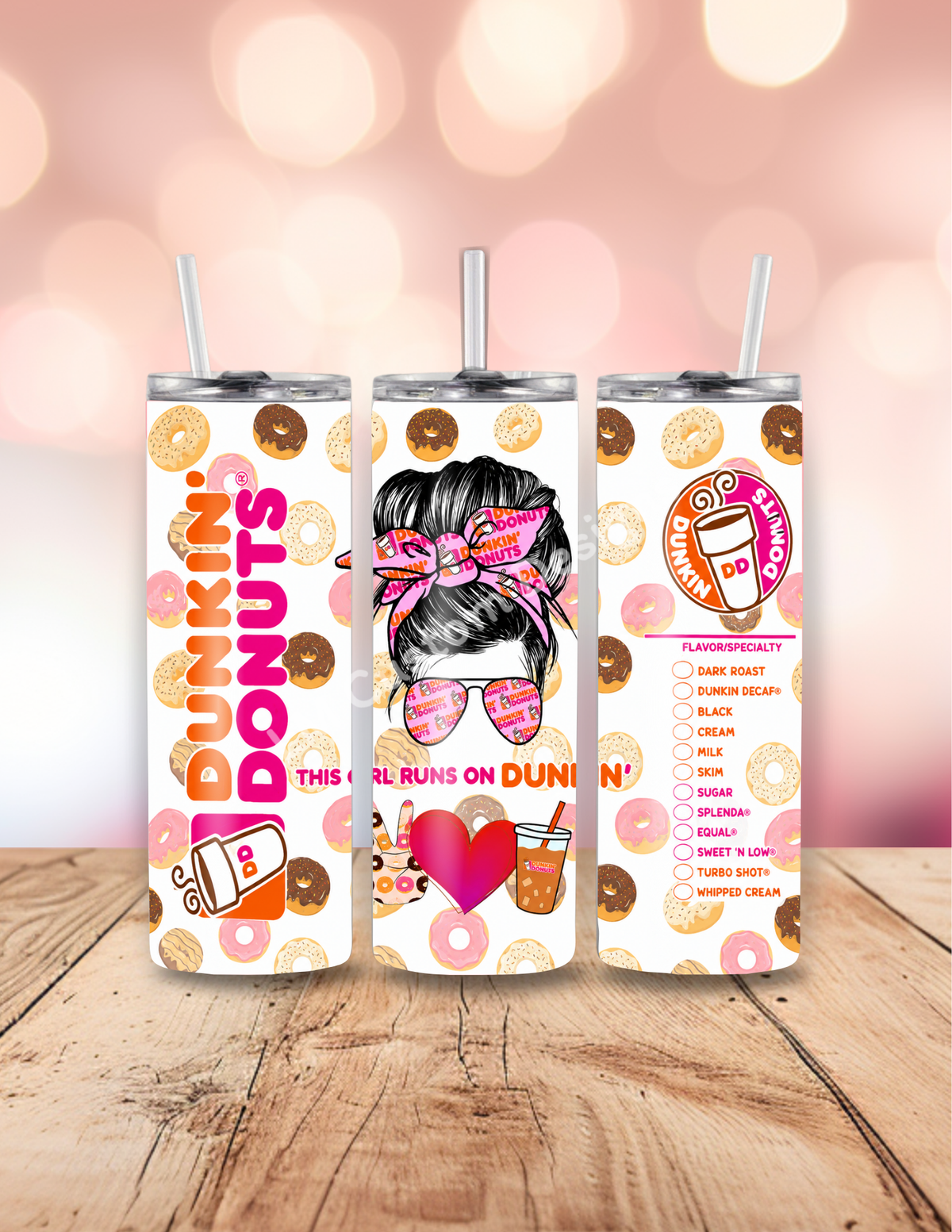Girl Runs on Dunkin