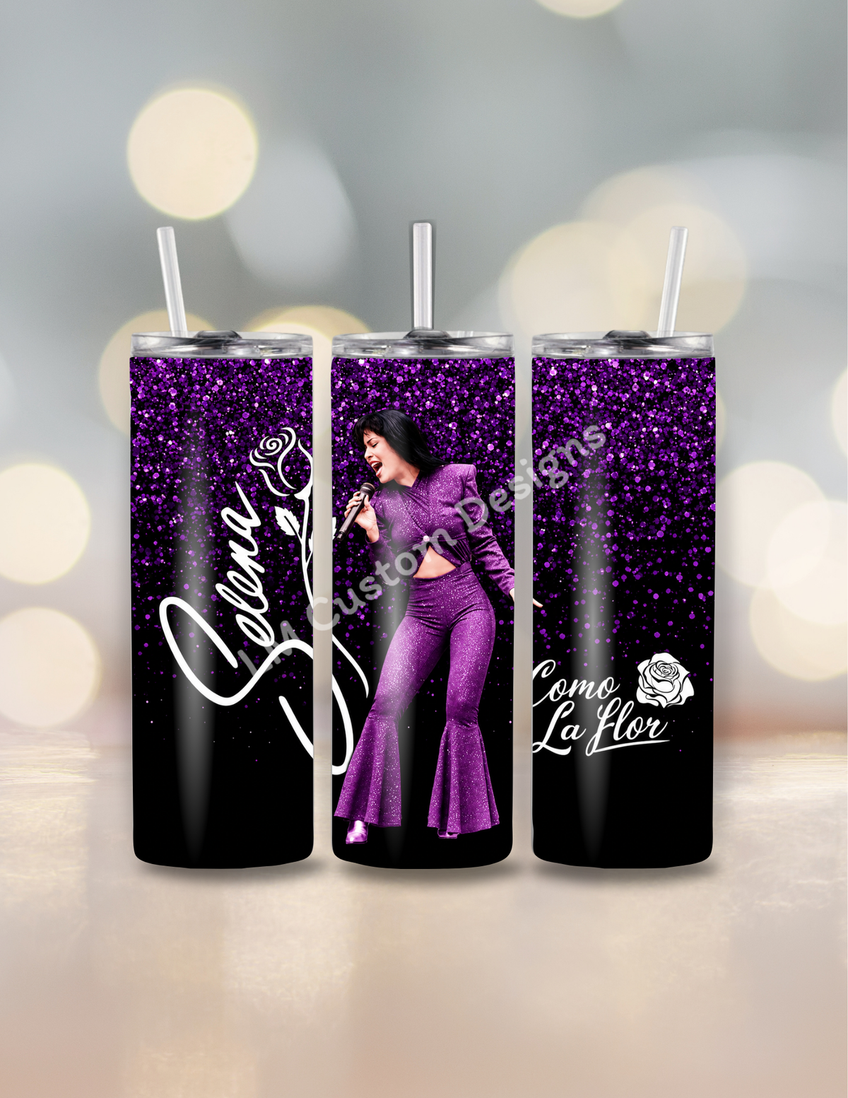 Selena with Purple Outfit