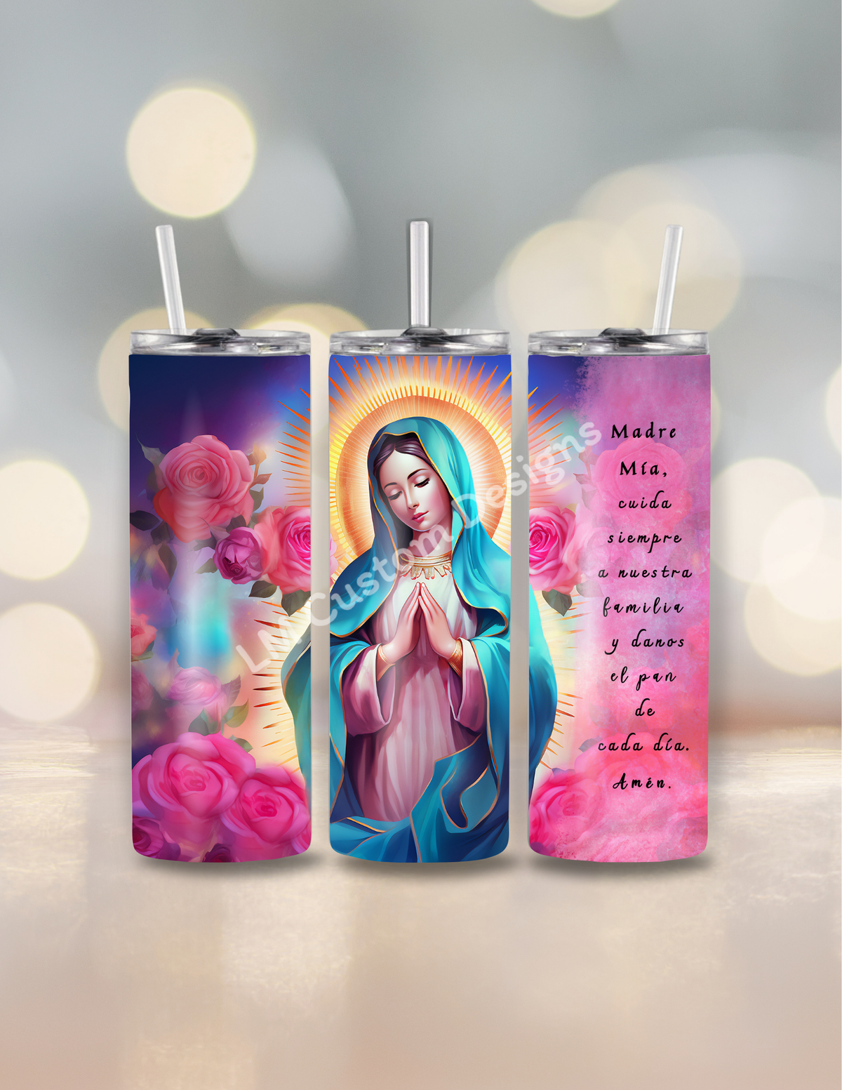 Virgin Mary with Saying